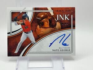 2026 Panini Immaculate Nate George On Card Auto 30/99 SP Baltimore Orioles
